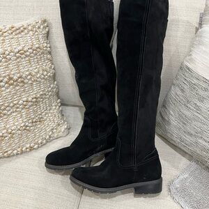 Overknee Blondo Suede Black Waterproof boots
